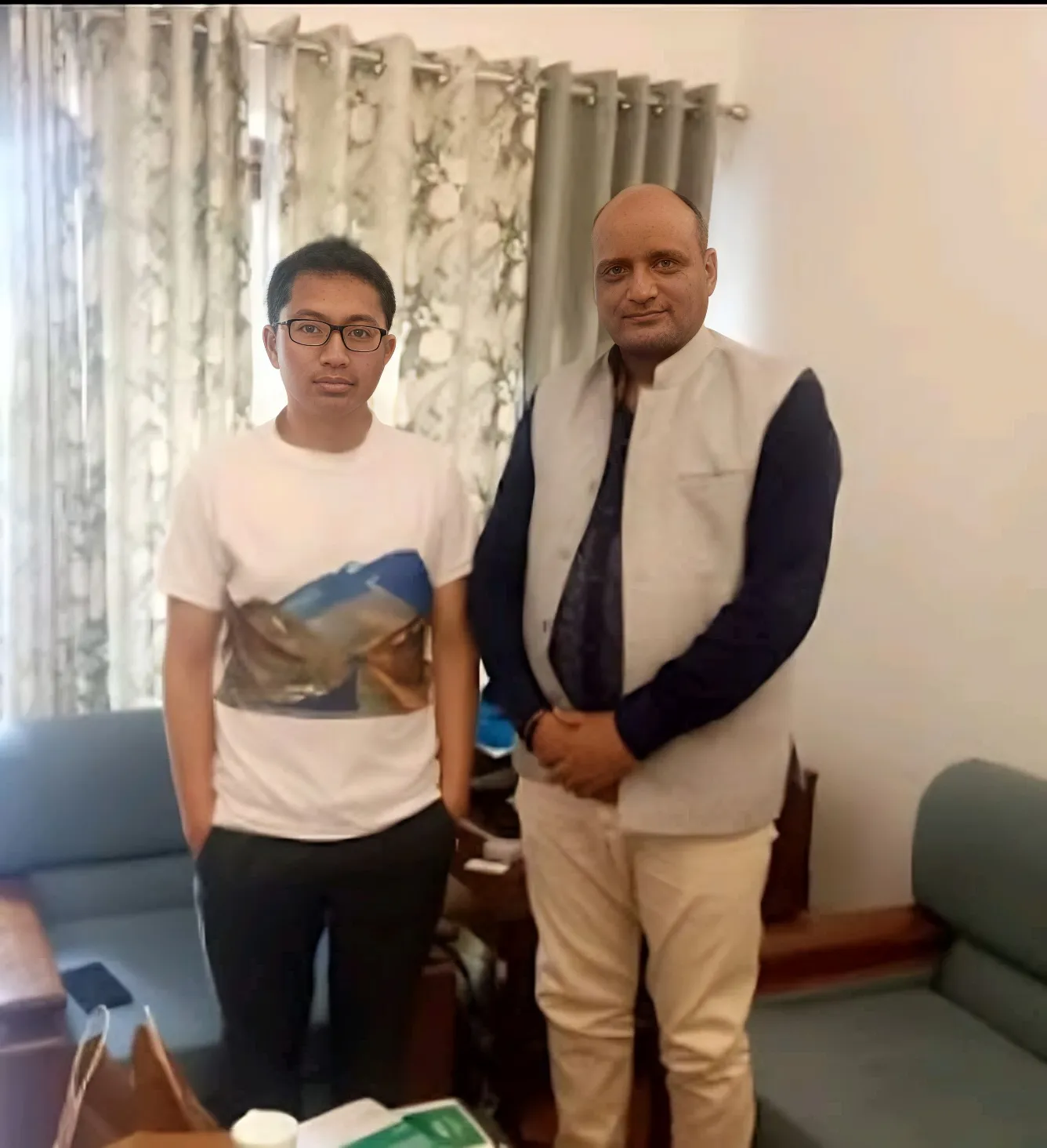 Jamyang Tsering Namgyal Member of Parliament (Lok Sabha) from the Ladakh constituency.